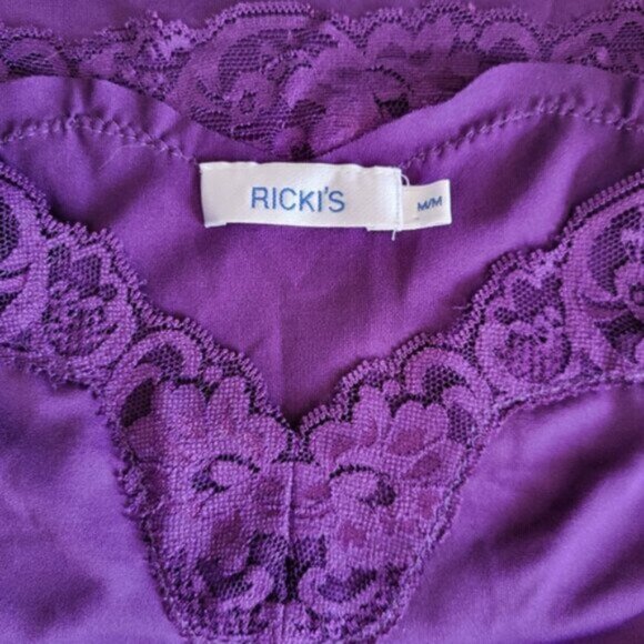 Purple Lace Camisole Ricki’s Sz Medium - Picture 7 of 7